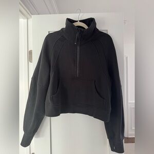 Lululemon Scuba Oversized Funnel-Neck Half Zip M/L Black